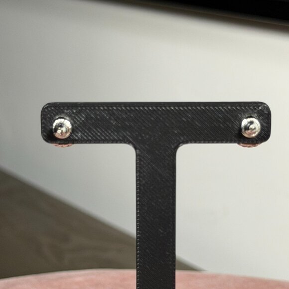 Brighton Two-Tone Filigree Floral Rope Stud Earrings — Classic Silver & Gold - Picture 3 of 5